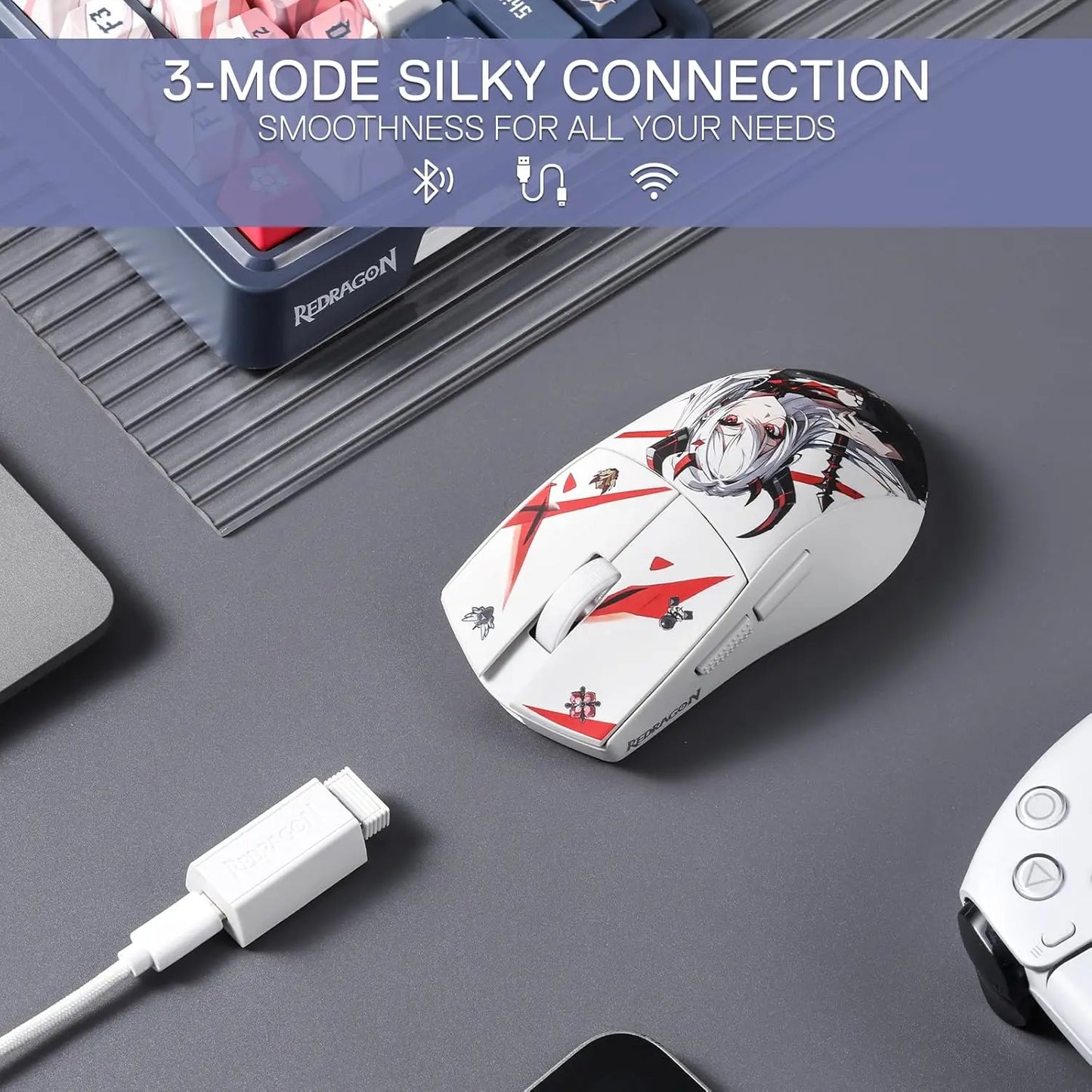 Redragon M916AK PRO 3-Mode Ultra-Light Gaming Mouse