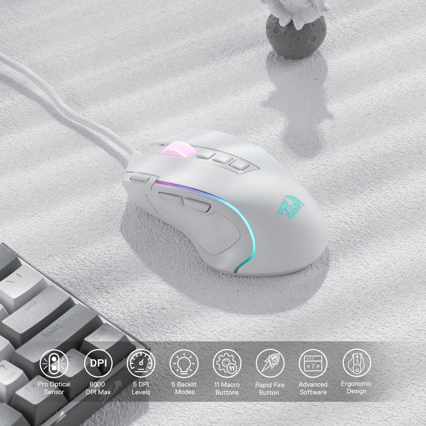 Redragon® M612 Predator RGB Wired Gaming Mouse