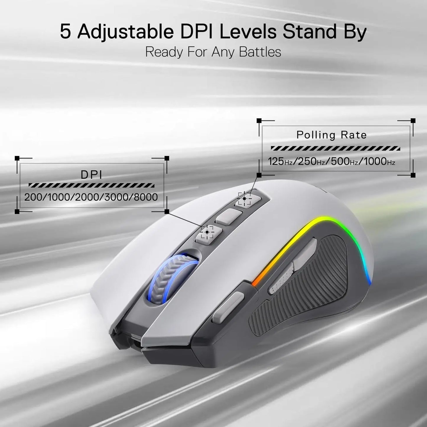 Redragon® M612 PRO Wireless RGB Gaming Mouse